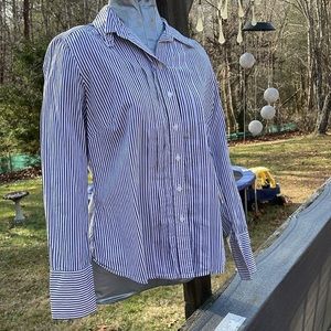 Ann Taylor Striped Button Down